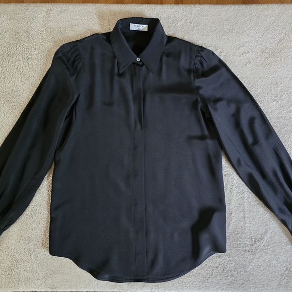 Aritzia Babaton Finta Silk Shirt Size XS - Picture 4 of 16